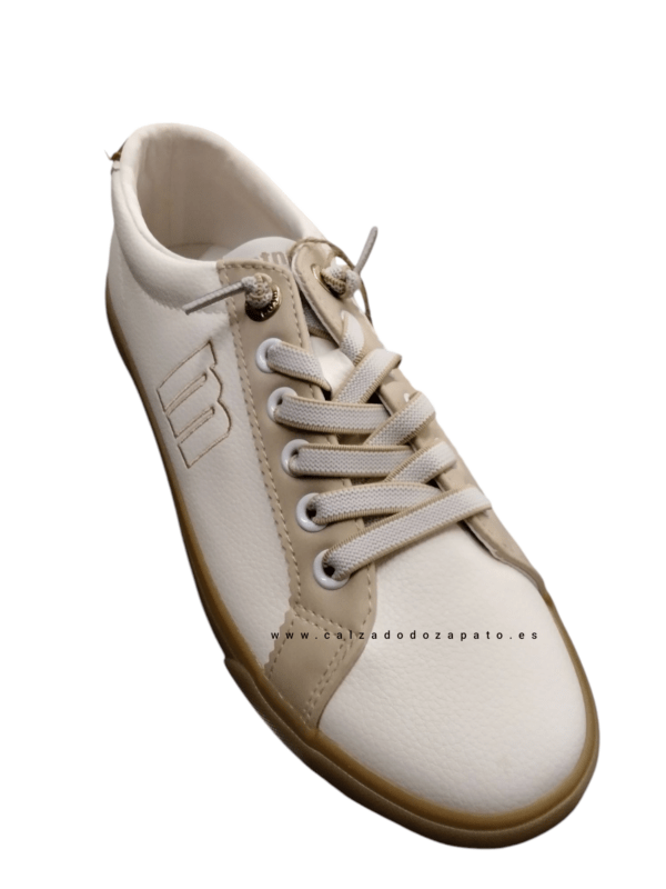 Zapatillas Mustang mujer modelo 60615 blanca - Imagen 3