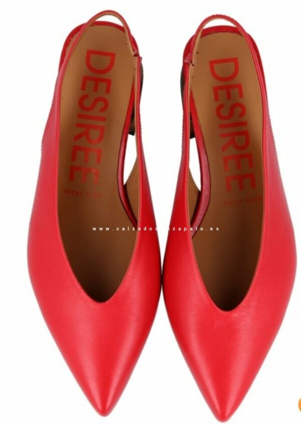 Zapato Desiree rojo Malta 7 - Imagen 3
