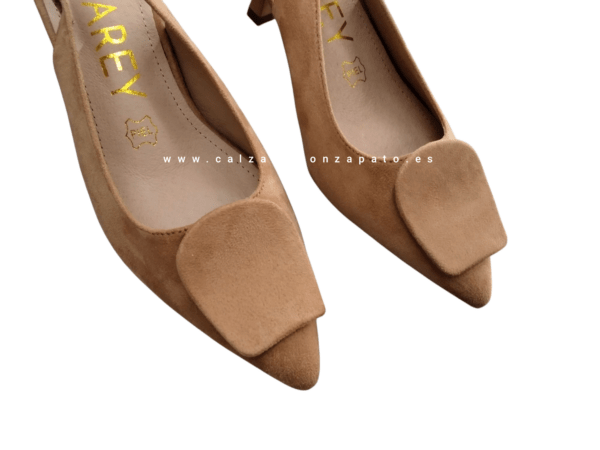 Zapato mujer Azarey modelo 578J621 beige - Imagen 3