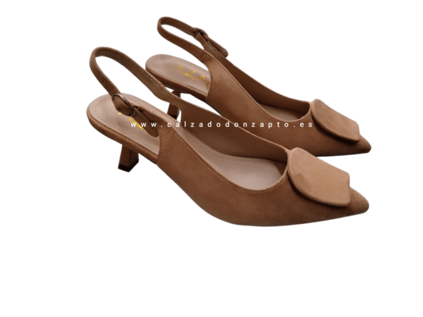 Zapato mujer Azarey modelo 578J621 beige - Imagen 2