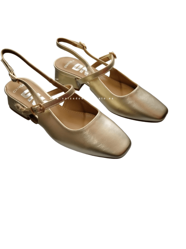 Zapato d,Ángela DXF28111 oro - Imagen 3