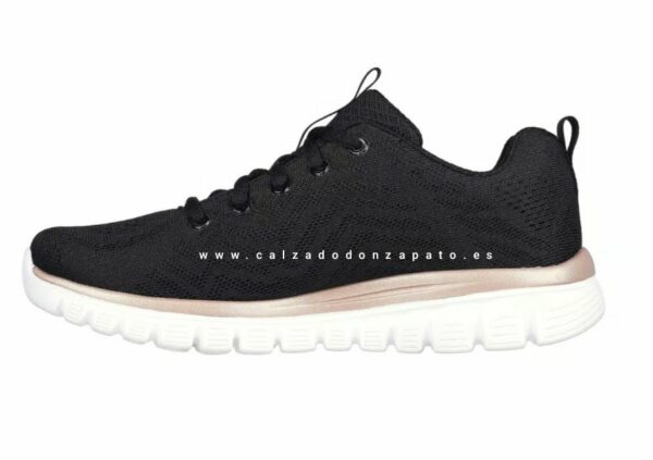 Zapatillas SKECHERS 12615 BKGD negra - Imagen 3