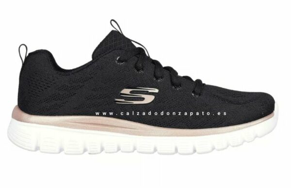 Zapatillas SKECHERS 12615 BKGD negra - Imagen 2