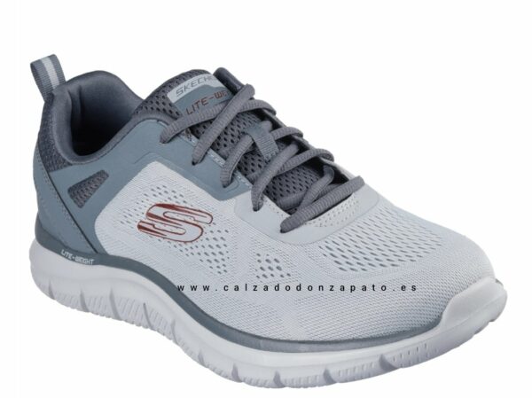 Zapatillas Skechers hombre track 232698 gris - Imagen 5