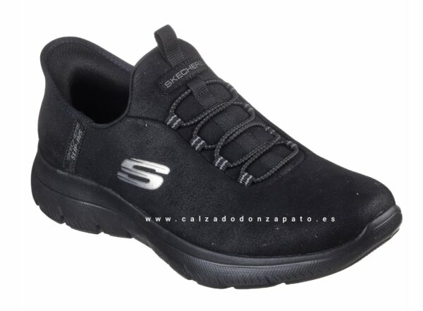 Zapatillas Skechers Summits slip-ins 150254 negro - Imagen 2