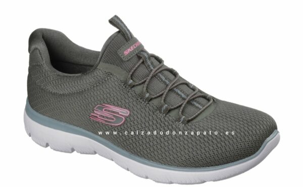 Zapatillas Skechers Summits 150268 olive - Imagen 5