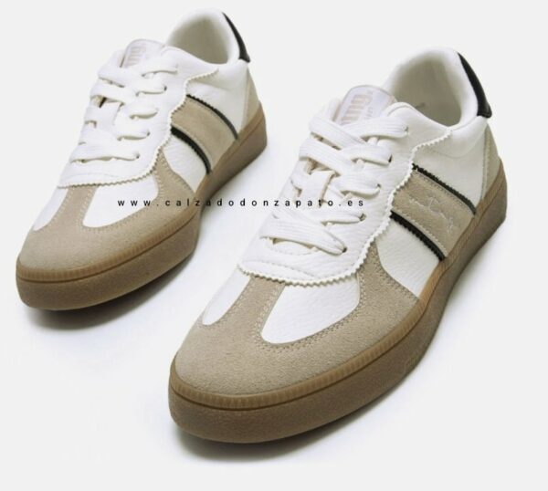 Zapatillas Mustang mujer 60860 blancas - Imagen 2