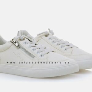 Zapatillas Mustang mujer 60411 blanca