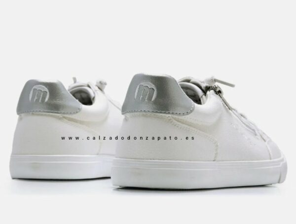 Zapatillas Mustang mujer 60411 blanca - Imagen 4