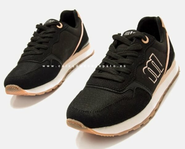 Zapatillas Mustang mujer 60441 negras - Imagen 2