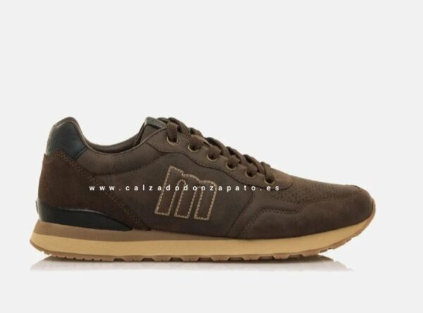 Zapatillas Mustang hombre chocolate 84755 - Imagen 3
