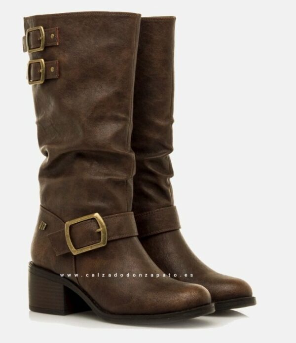 Bota Mustang mujer modelo 54663 marrón - Imagen 4
