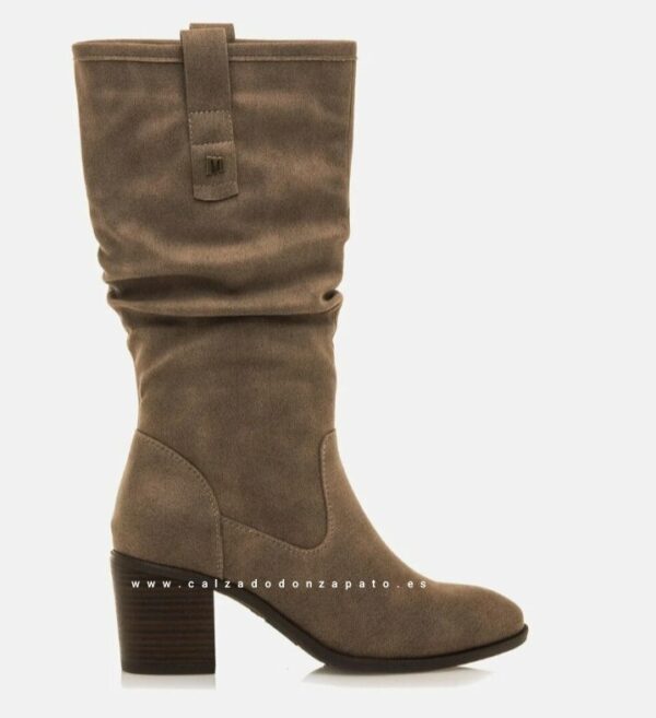 Bota mujer Mustang modelo 59357 taupe - Imagen 4