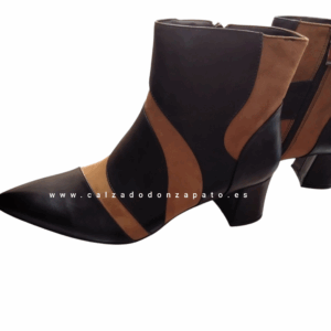 Botin Azarey modelo 462K023 negro y cuero